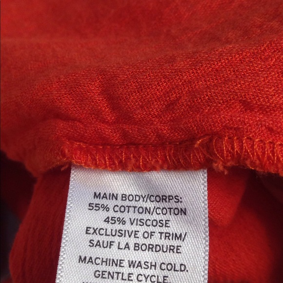 HOST PICK! BP Trapeze Tassel Lace-up Tank, Red, XS - Picture 6 of 6